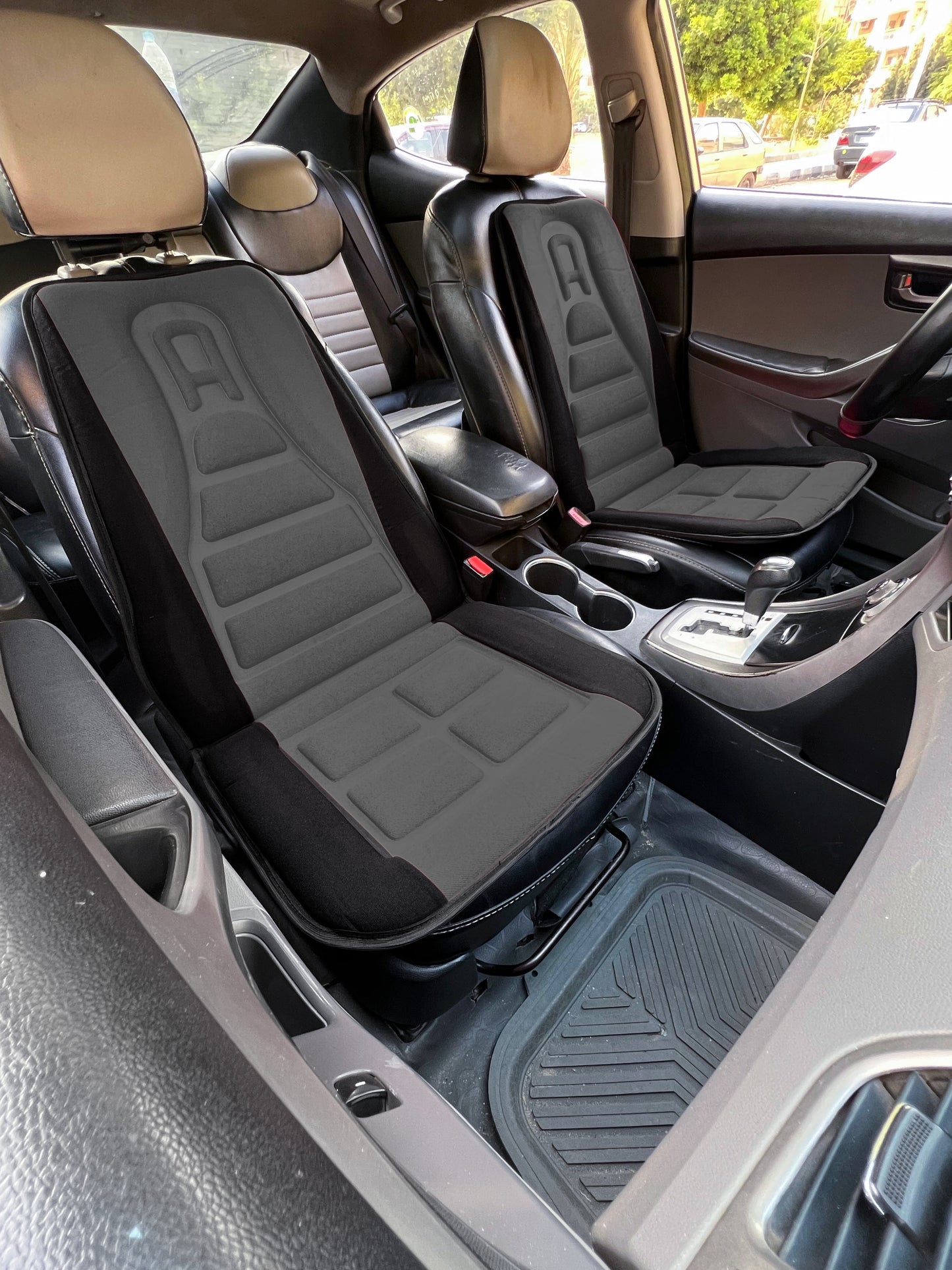 Classic Front Car Seats Cover | Black * Gray