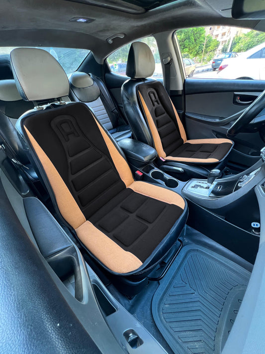 Classic Front Car Seats Cover | Honey * Black